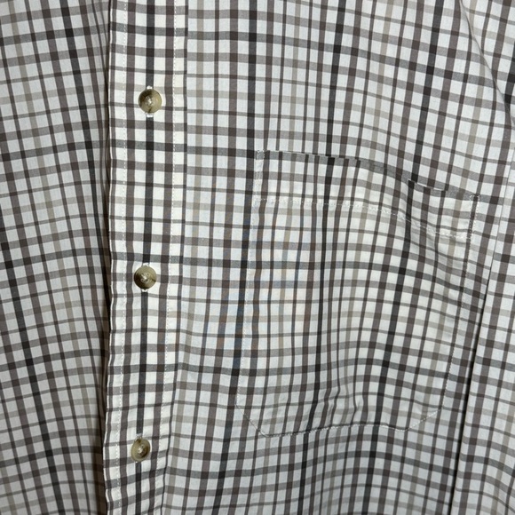 🌻 Pendleton Men’s Shirt size Large Brown Tan Plaid Cotton Button Up Long Sleeve* - Picture 4 of 9